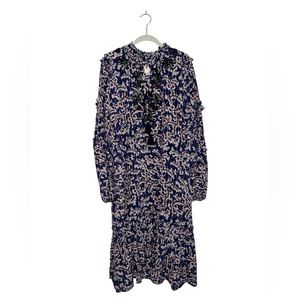 Figue Long-sleeve Floral Print Dress